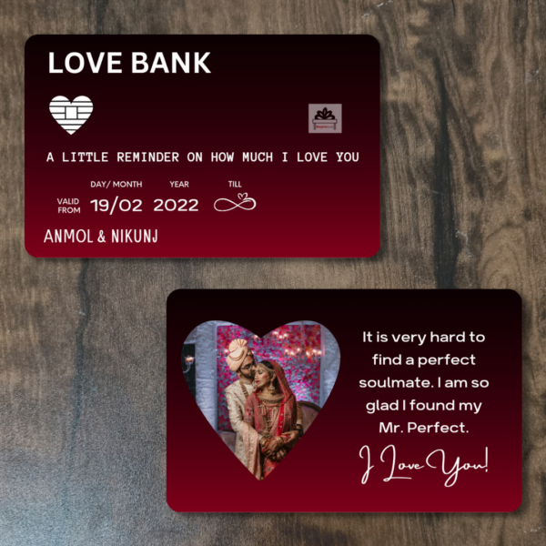 Love Bank Wallet Card